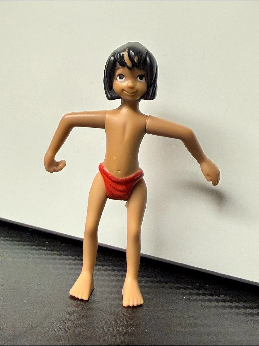 Disney McDonald's The Jungle Book 2 Mowgli Figure Brown & Red